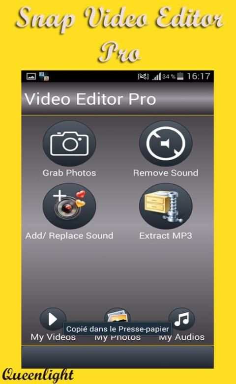Snap Video Editor Pro 4 تصوير الشاشة