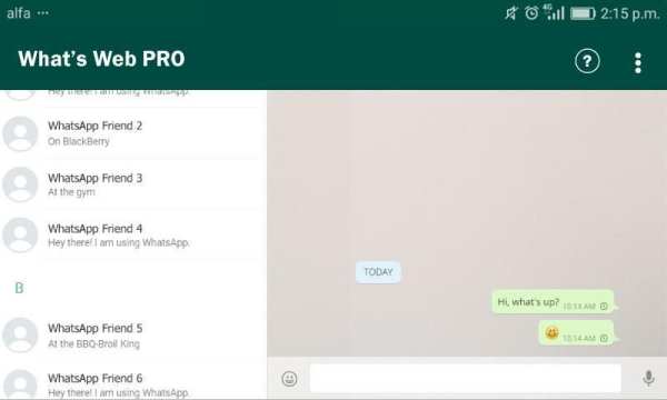 WhatsWeb screenshot 1