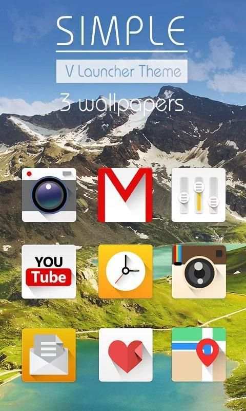 Simple V Launcher Theme screenshot 6