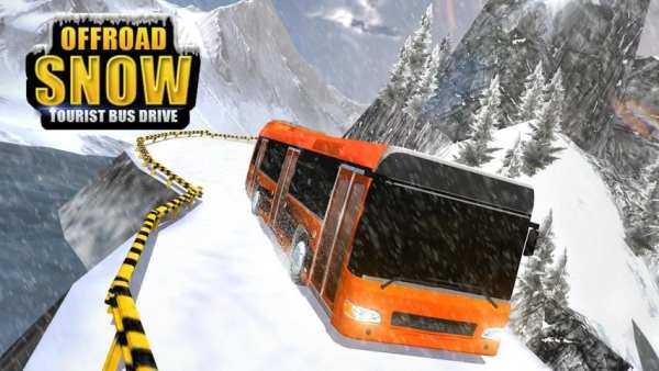 Offroad Salju Tourist Bus driv screenshot 1