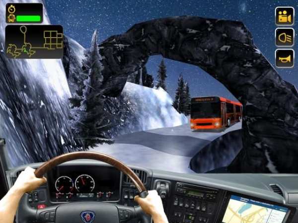 Offroad Salju Tourist Bus driv screenshot 12