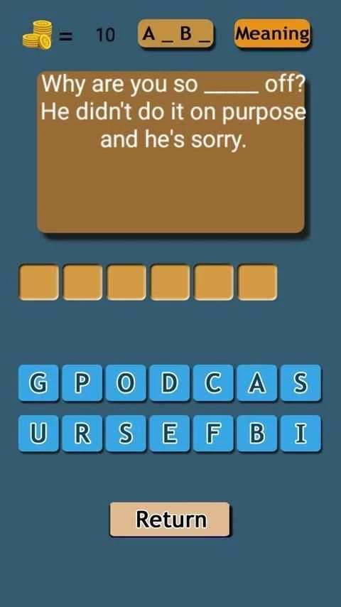 Slang Word Game - part 2 screenshot 1
