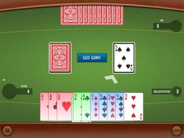 Gin Rummy Lite 1 تصوير الشاشة
