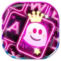 Berwarna merah muda keyboard