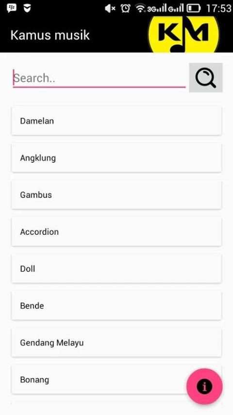 Kamus Musik Offline screenshot 1