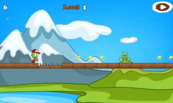 Incredible Green Zombie Run screenshot 2