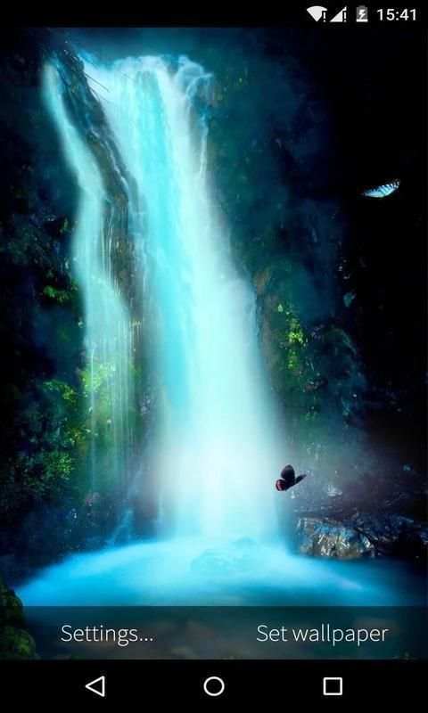 The water fall LiveWallpapers 3 تصوير الشاشة