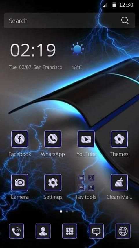 Biru Tek Keren Tema screenshot 4