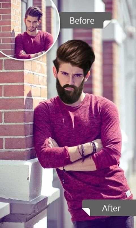 Hair Changer:Mustache for Man 3 تصوير الشاشة