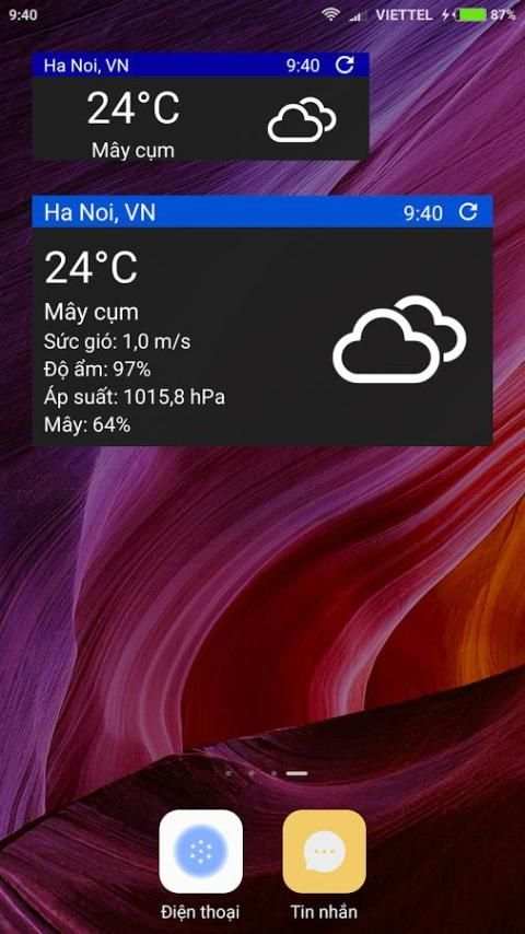 Thời tiết hôm nay screenshot 1