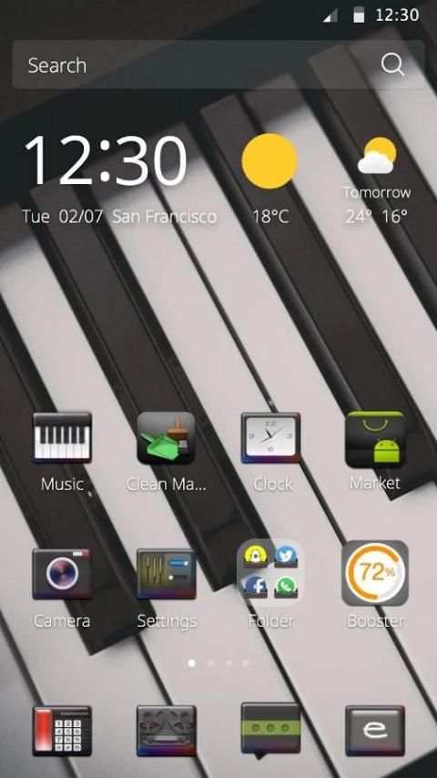 Piano DIY Theme screenshot 3