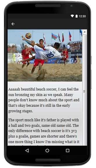 Beach Soccer Guide screenshot 1