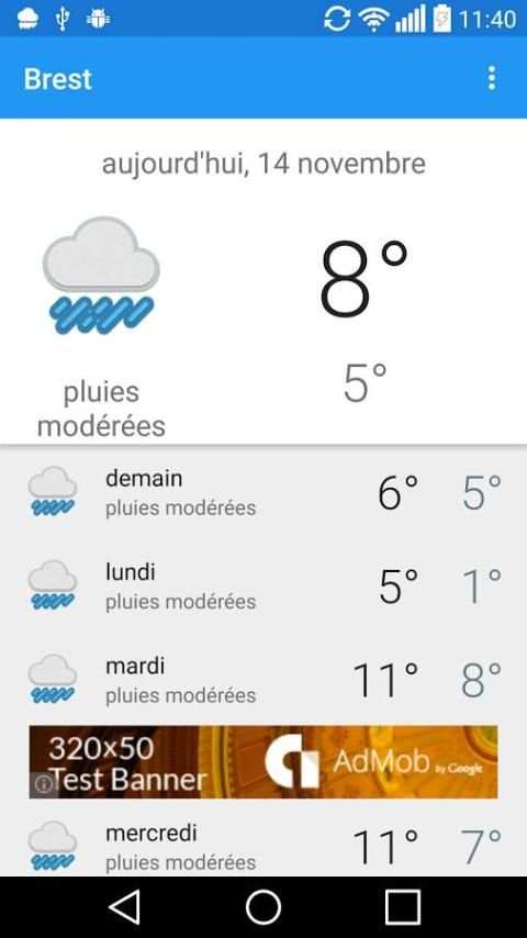 Brest - météo screenshot 5
