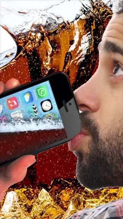شرب الكولا من الهاتف Prank screenshot 2
