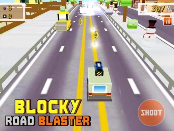 Blocky Road Blaster -Wild Race स्क्रीनशॉट 2