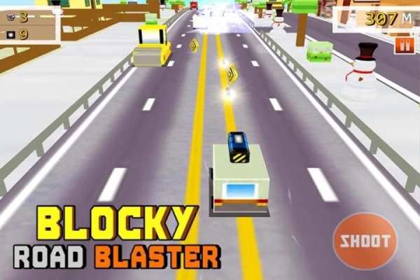Blocky Road Blaster -Wild Race स्क्रीनशॉट 12