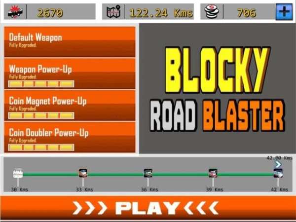Blocky Road Blaster -Wild Race स्क्रीनशॉट 1