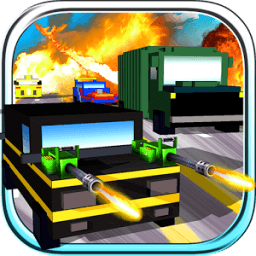Blocky Road Blaster -Wild Race иконка