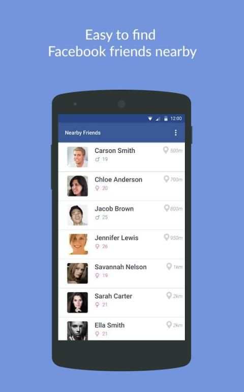 Nearby Friends for Facebook © 2 تصوير الشاشة