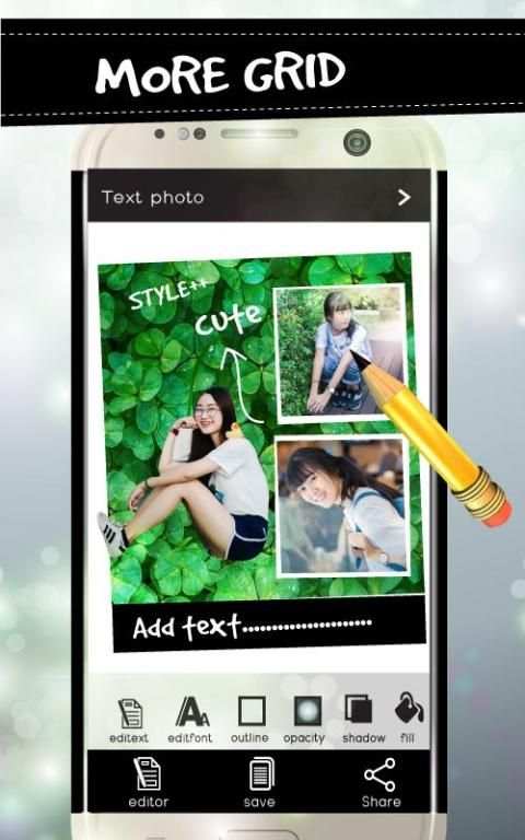 TextEditor Photo Collage Maker 3 تصوير الشاشة
