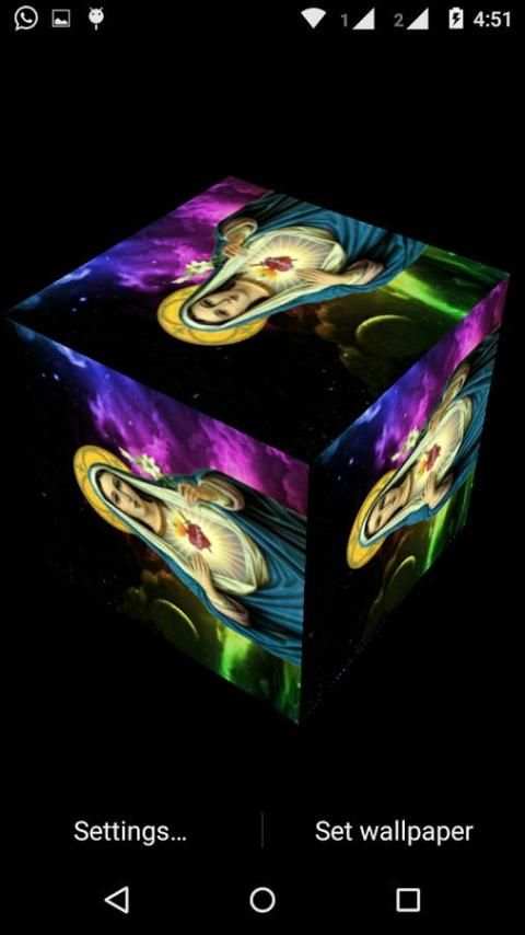 Mother Merry 3D cube Live WP screenshot 5