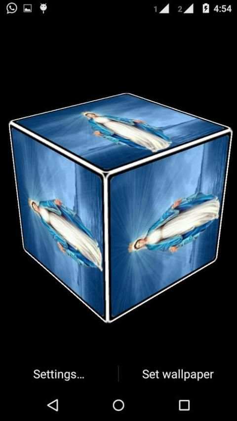 Mother Merry 3D cube Live WP screenshot 2