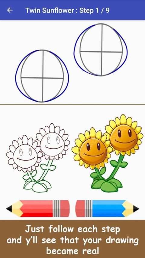 How To Draw Plants Vs Zombies скриншот 6