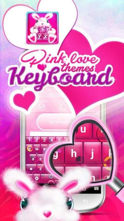 Tema merah muda cinta screenshot 5