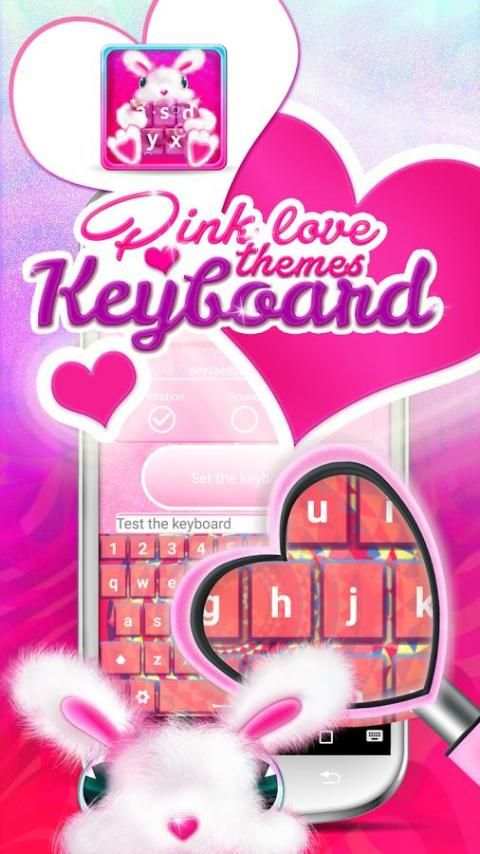 Tema merah muda cinta screenshot 3