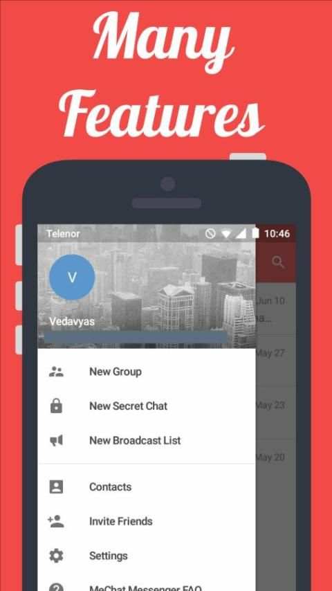 MeChat Messenger 6 تصوير الشاشة