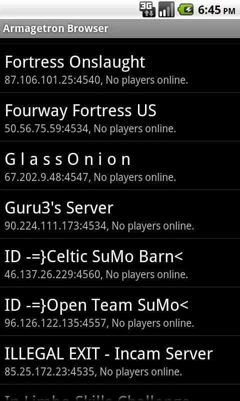 Armagetron Browser स्क्रीनशॉट 2
