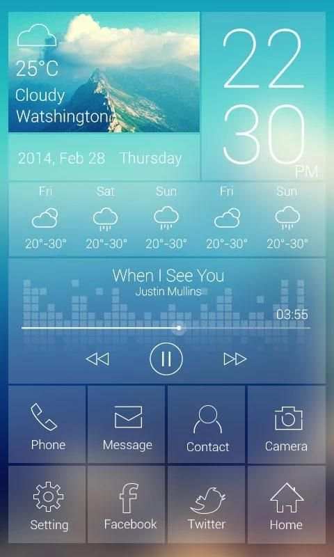Venus GO Launcher Live Theme скриншот 7