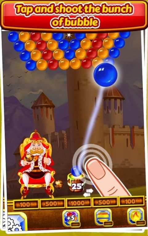 King Bubble Crush Game скриншот 1