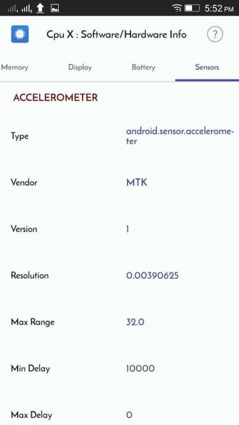 CPU X : Software/Hardware info स्क्रीनशॉट 2