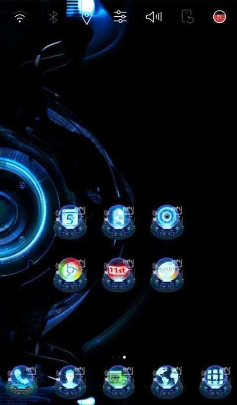 Hologram Launcher theme screenshot 3