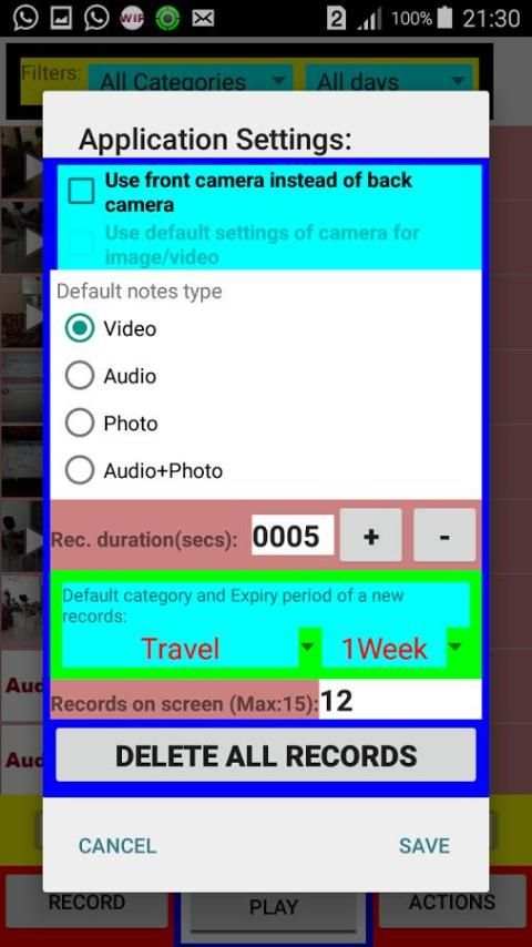 Audio/Video & Photo Notes स्क्रीनशॉट 2