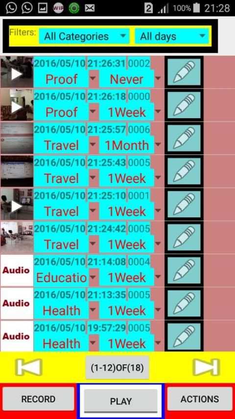Audio/Video & Photo Notes स्क्रीनशॉट 1