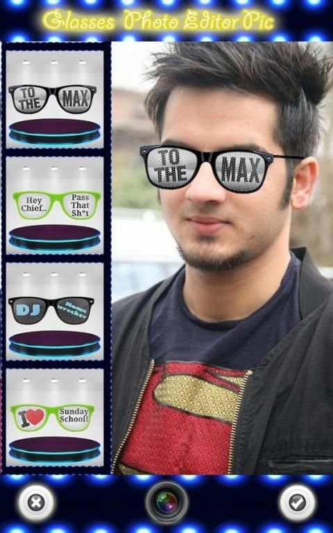 Glasses Photo Editor Pic screenshot 1