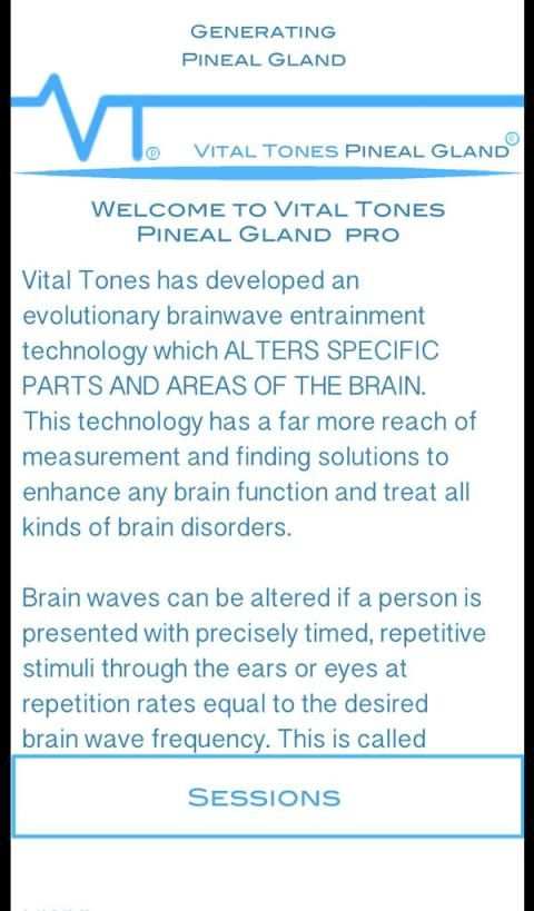 Vital Tones Pineal Gland screenshot 2