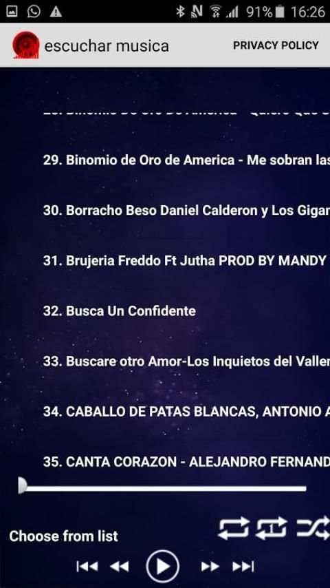 escuchar musicas latina 2017 screenshot 5