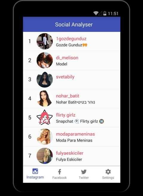 Social Analyser screenshot 1