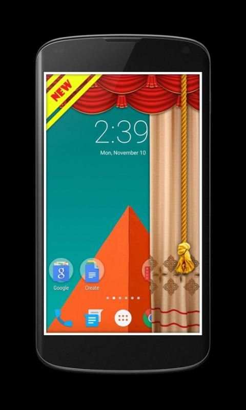 Curtain Lock Screen Theme2 screenshot 2