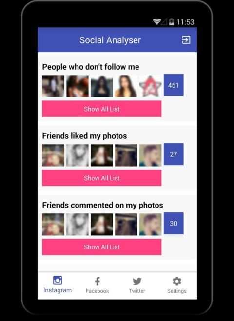 Social Analyser screenshot 2