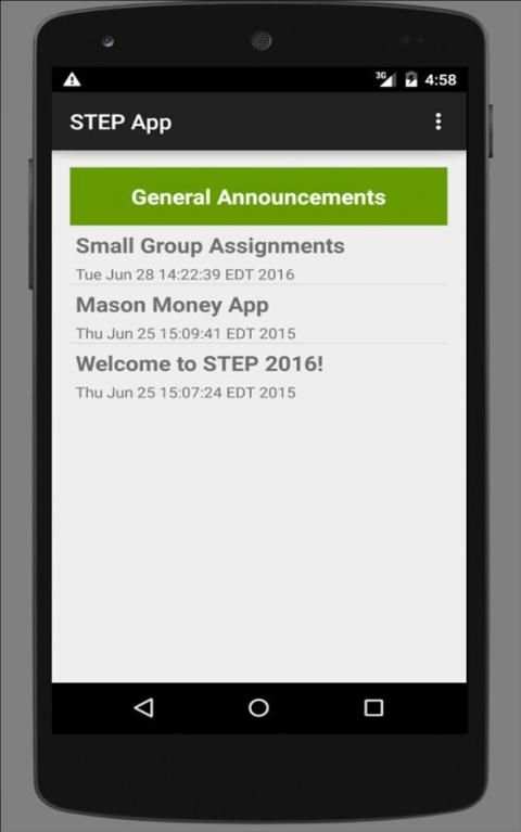 STEP 2016 App 2 تصوير الشاشة