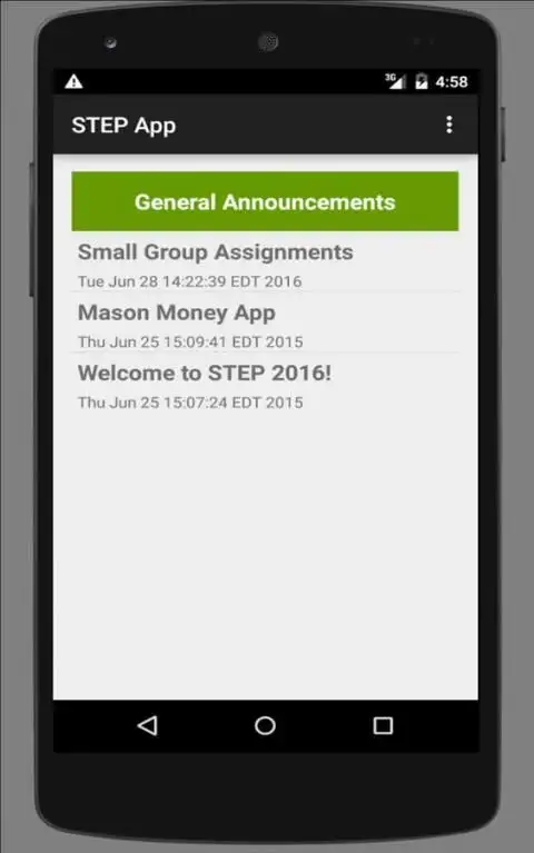 STEP 2016 App screenshot 2