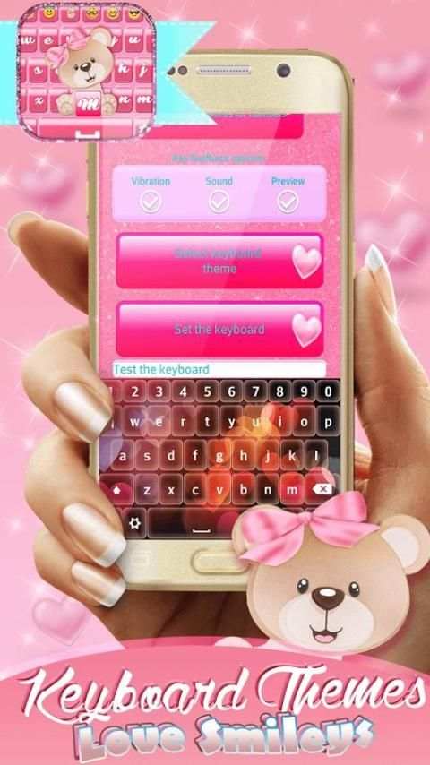 Keyboard Themes - Love Smileys screenshot 3