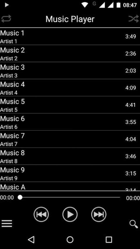 Music Player स्क्रीनशॉट 2