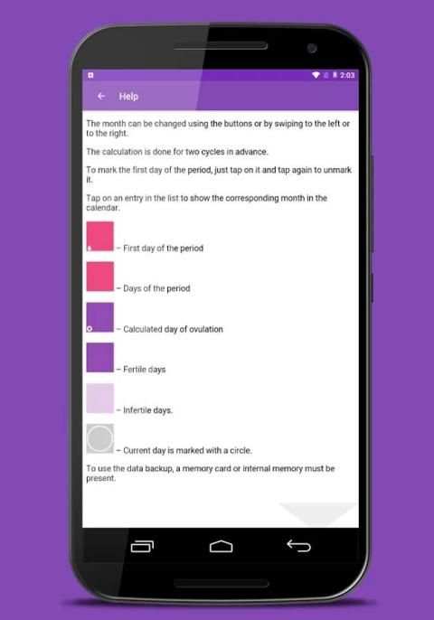 Ovulation & Period Calendar 3 تصوير الشاشة