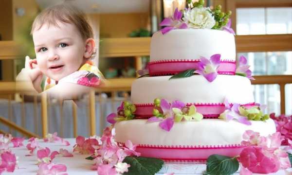Birthday Cake Photo Frame 3 تصوير الشاشة