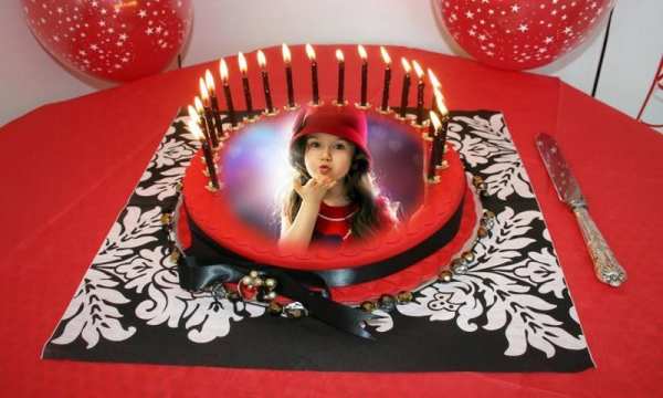 Birthday Cake Photo Frame 4 تصوير الشاشة